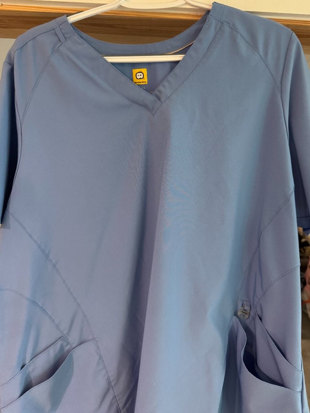 WonderWink W123 Women’s Scrub Set Ceil Blue 2X Top XL Pants
